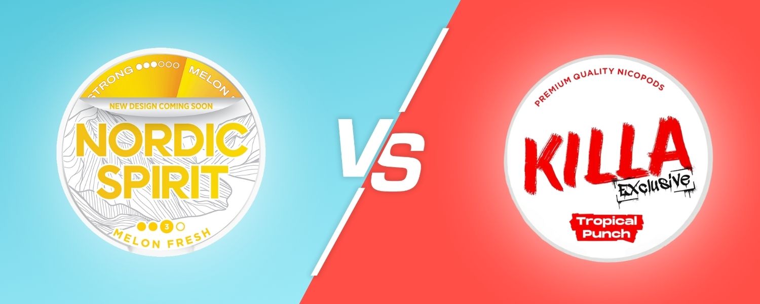Nordic Spirit vs Killa nicotine pouches