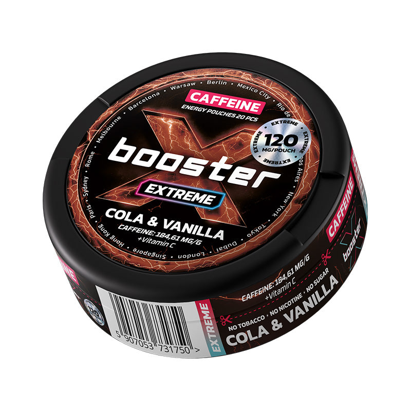 X Booster - Cola & Vanilla Caffeine Energy Pouches (120mg)