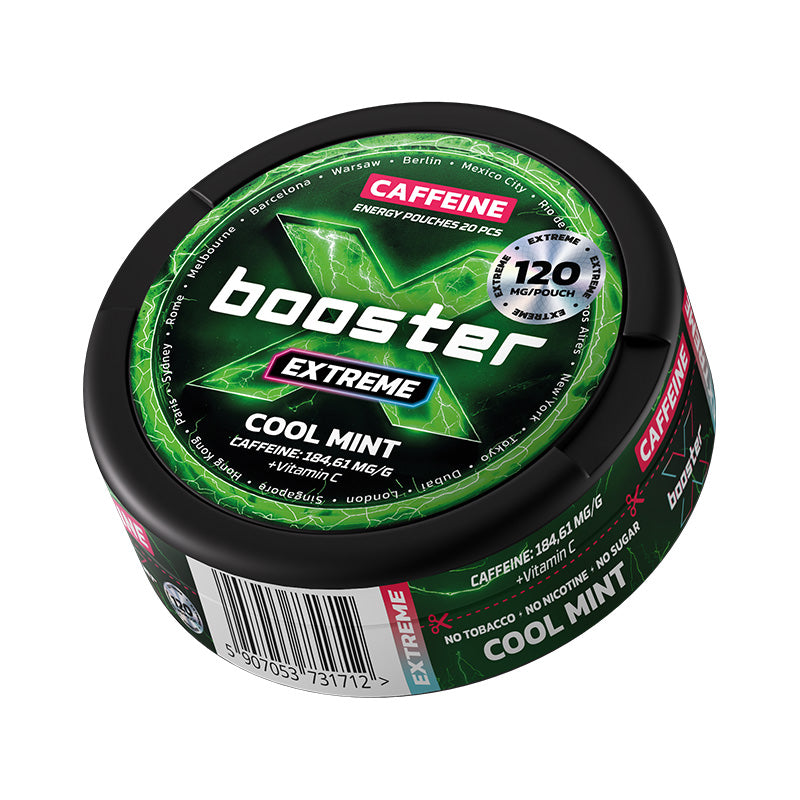 X Booster - Cool Mint Caffeine Energy Pouches (120mg)