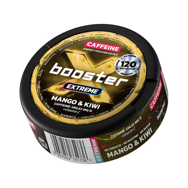 X Booster - Mango & Kiwi Caffeine Energy Pouches (120mg)