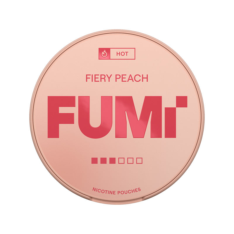 FUMI Fiery Peach Strong 8mg Nicotine Pouches