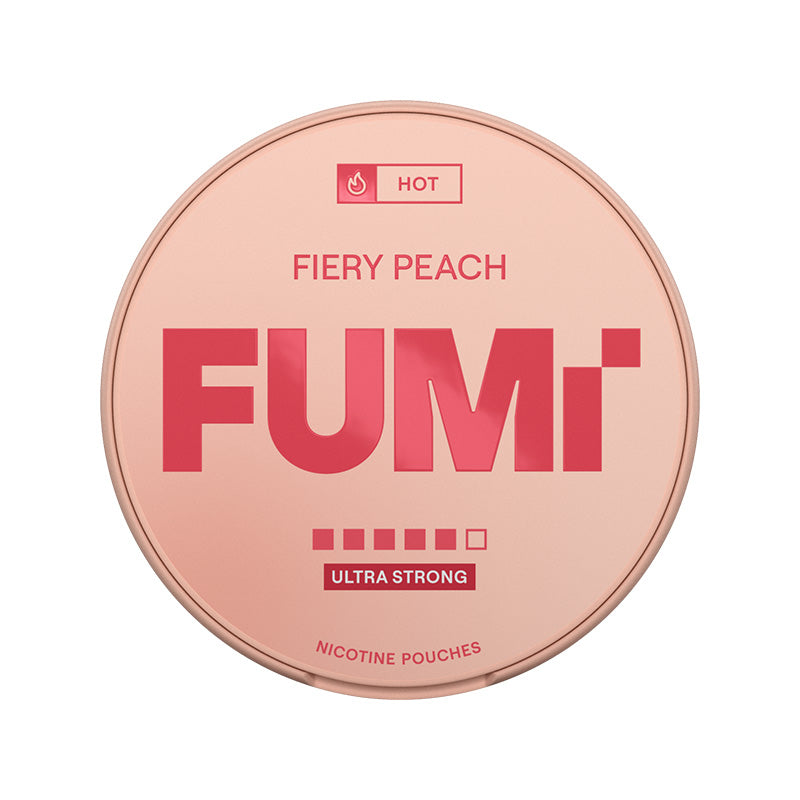 FUMI Fiery Peach Ultra Strong 15mg Nicotine Pouches