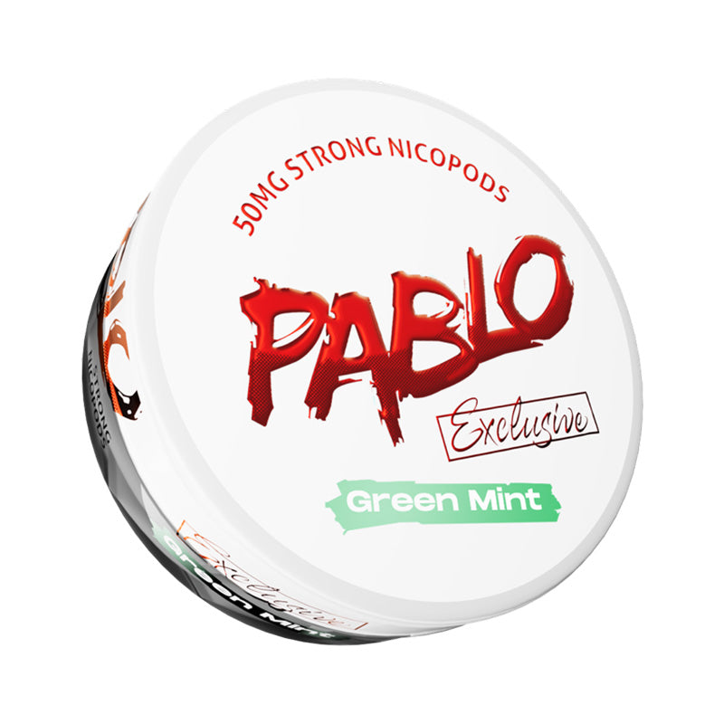 Pablo Exclusive Green Mint 50mg Nicotine Pouches
