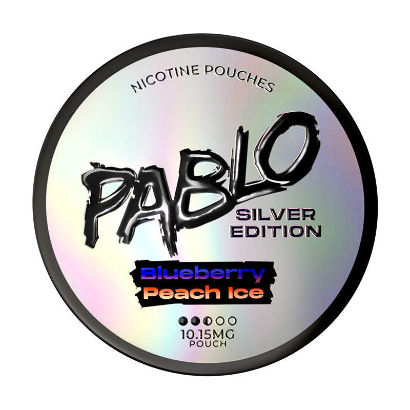 Pablo Silver Edition Blueberry Peach Ice 10mg Nicotine Pouches