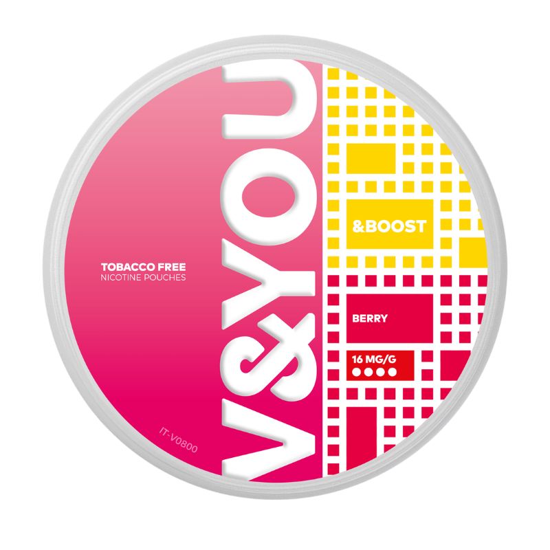 V&YOU Berry &Boost nicotine pouches